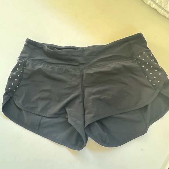 lululemon athletica Pants - lululemon athletica Black Shorts with White Dots